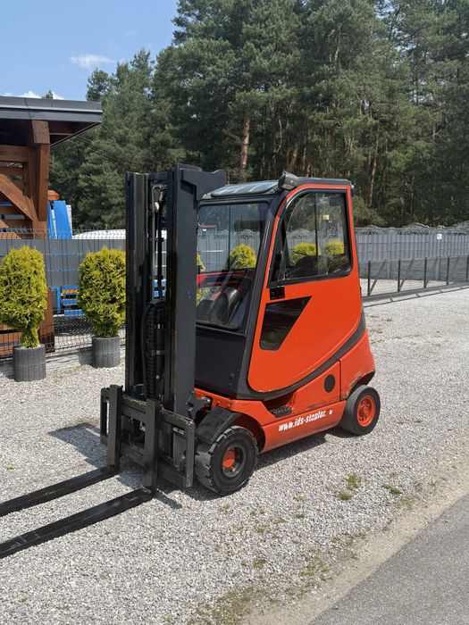 Wózek widłowy linde H18T wolny skok maszt triplex z Niemiec