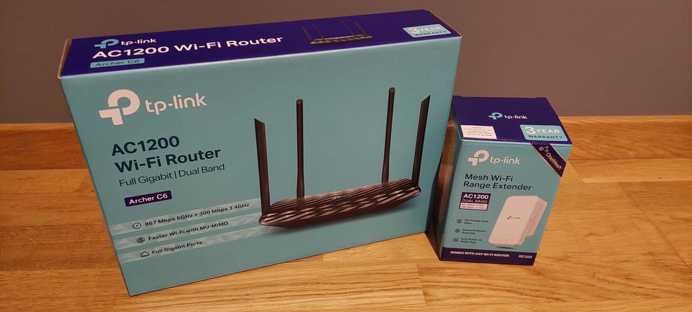 Komplet TP-Link AC1200 + Extender RE300