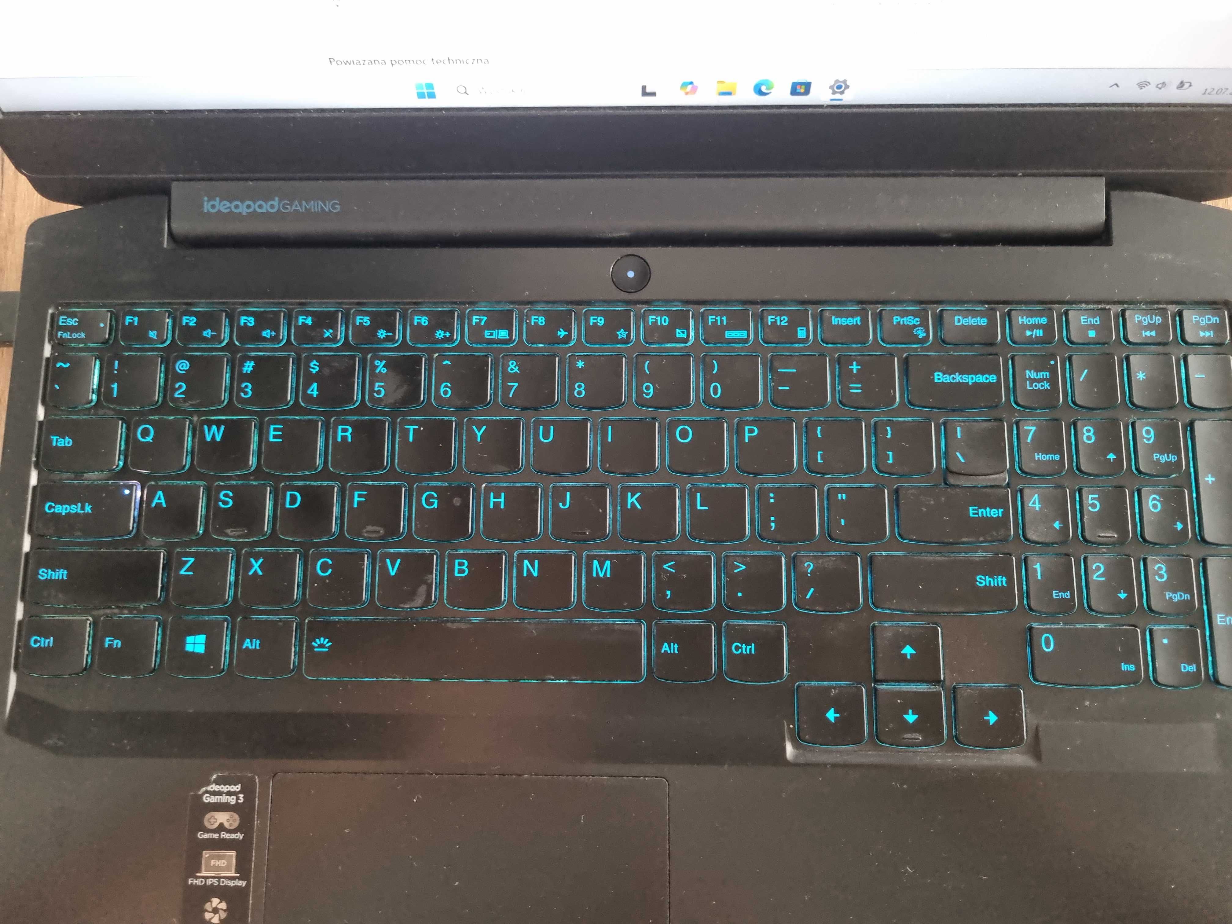 Laptop Lenovo 15,6" i7-10750H 6x2,6GHz GTX 1650Ti Win11 Pro 16GB 2xSSD