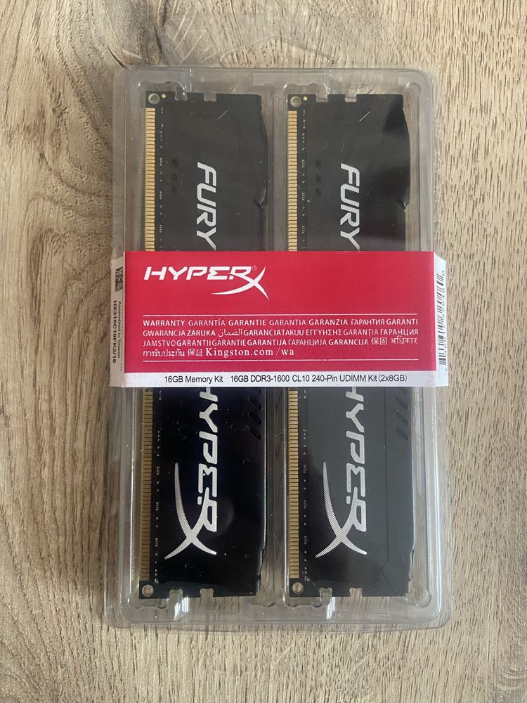 оперативна пам'ять Kingston HyperX Fury Black DDR3 16Gb