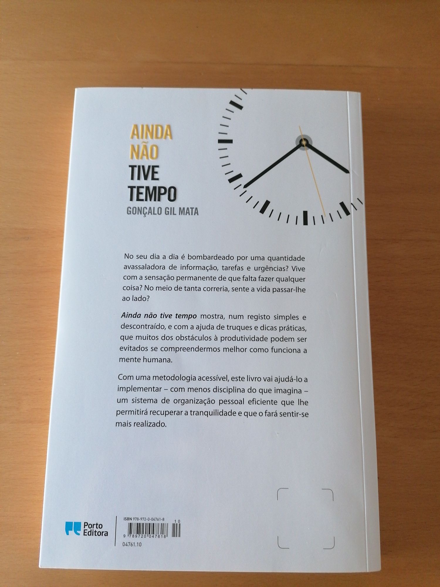 Livro "Ainda não tive tempo"