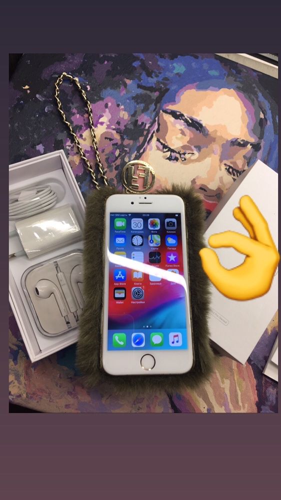 Продам iPhone 6 16Gb neverlock original gold весь комплект