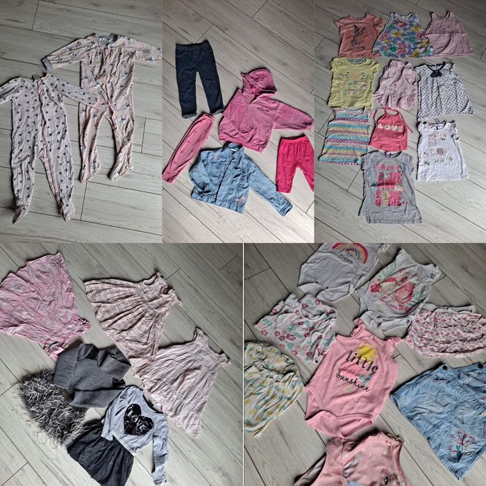 Paka ubranek r.92 dla dziewczynki zestaw ubranka dziewczęce ubranka