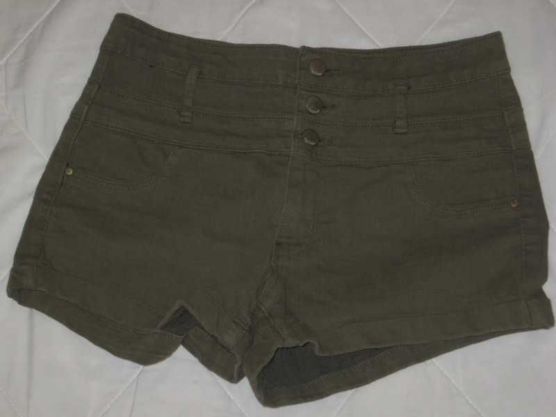 Spodenki krótkie spodnie damskie szorty khaki Refuge pas 72-82cm