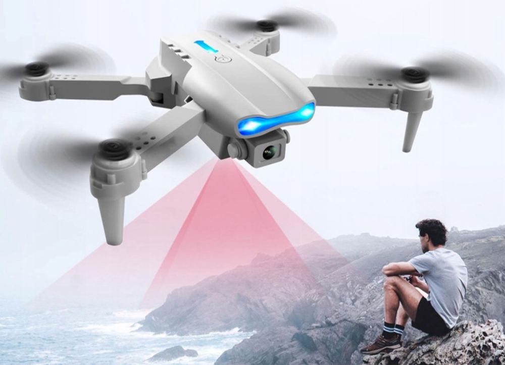 Inteligentny Dron Kamera 4K WiFi Zdalnie Sterowany Zasięg 500 m Turbo