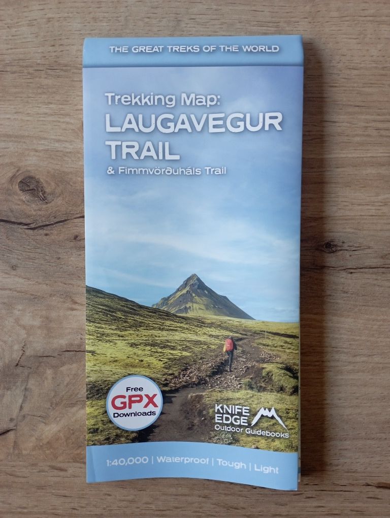 Laugavegur Trail mapa Islandia