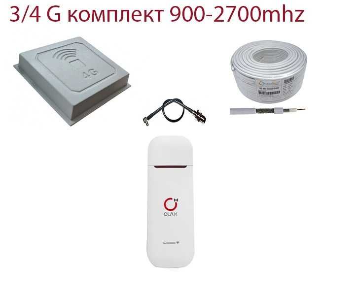 Комплект для 3G/4G інтернету модем Olax u90 + 3g/4g панельна антена