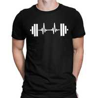 Koszulka SZTANGA LINIA ŻYCIA t-shirt na siłownie PREZENT dla Niego
