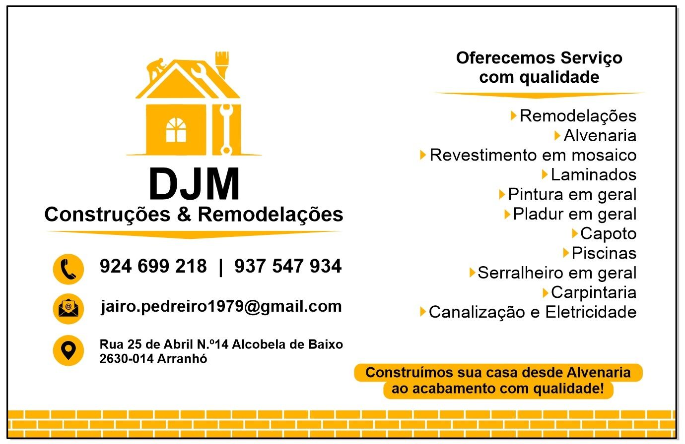 DJM construções e remodelações