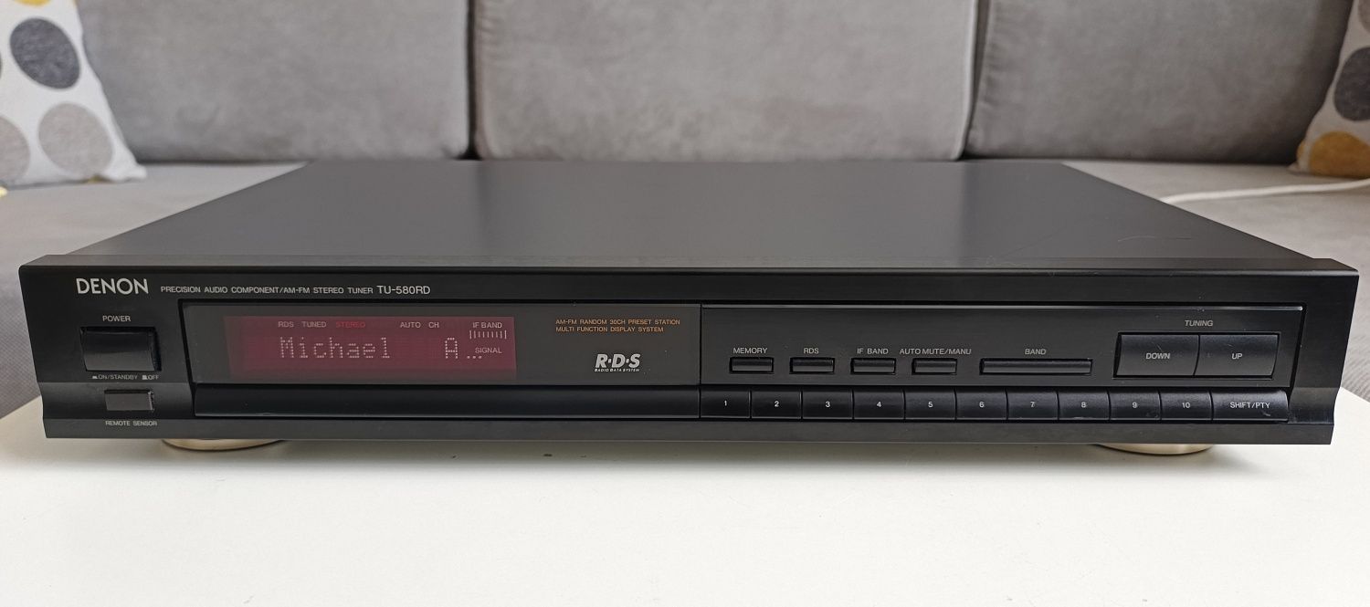 DENON TU-580RD tuner cyfrowy stereo hi-fi z RDS. Wysoki model.