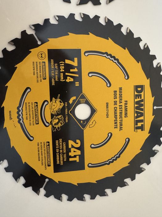 Пильний диск DeWALT 7 1/4 (184 mm) Оригінал