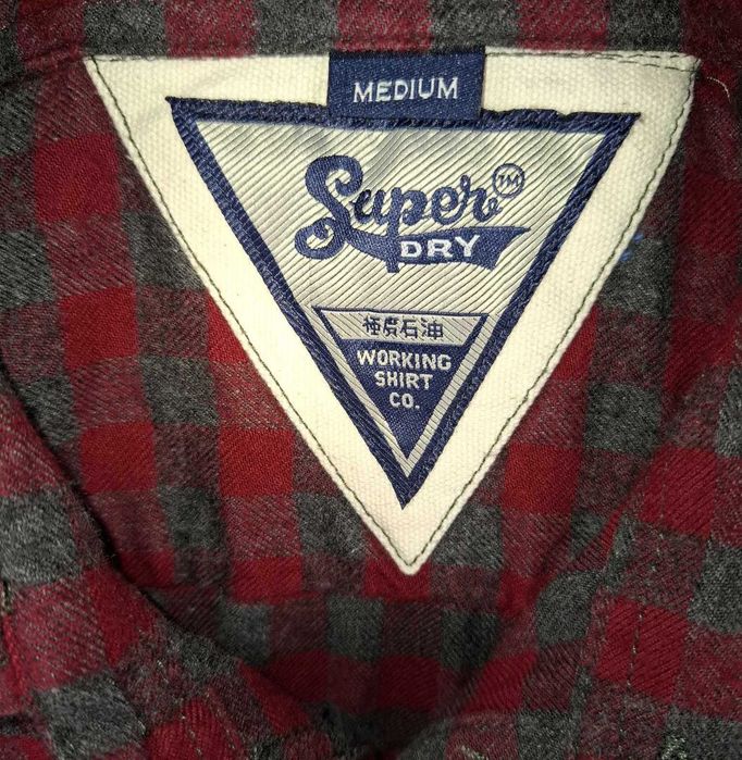 SUPERDRY Limited Edition Koszula Męska Flanelowa M Oryginalna Super