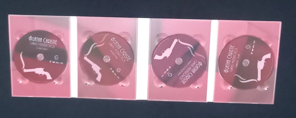 DVDs Agatha Christie.