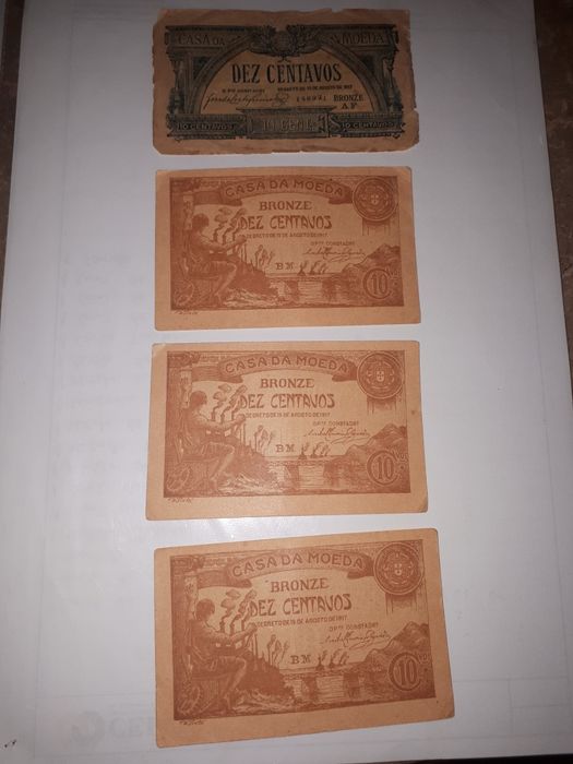 Nota / cédula de 10 centavos