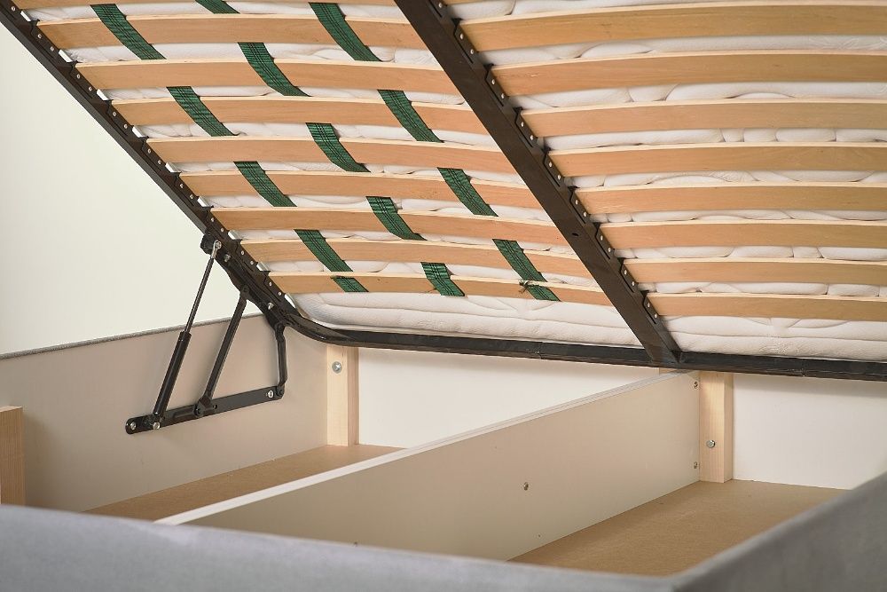 Мягкая кровать с нишей для белья Letto H 160Х200. Двуспальная кровать