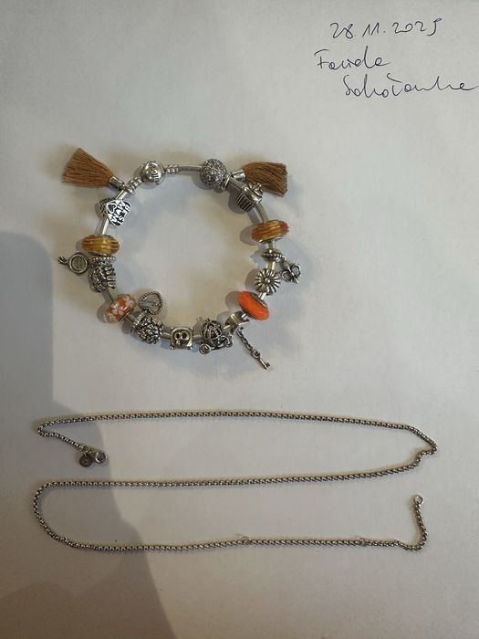 Pandora bransoletka, charmsy, tt, lancuszek