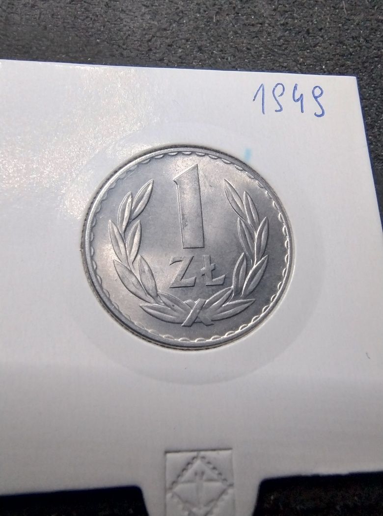 PRL 1 złoty 1949 rok okołomennicza