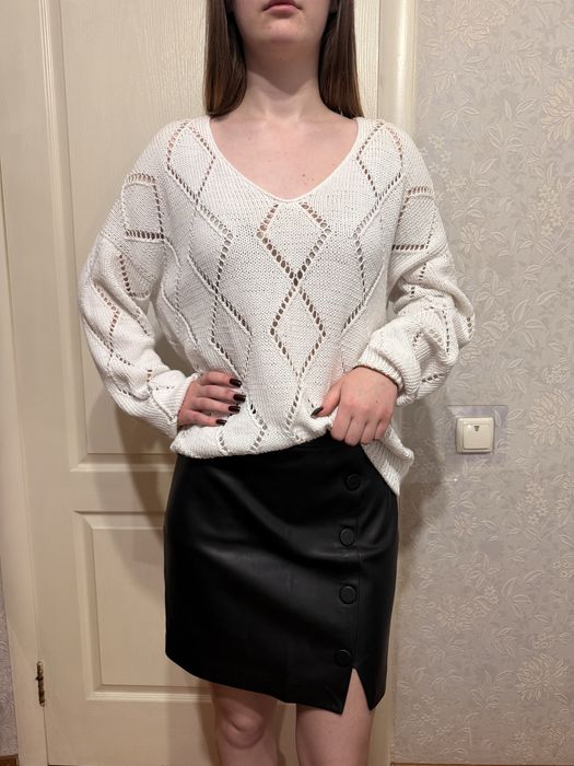 Міні юбка із еко шкіри, класично виглядаю, стильна та гарна якість