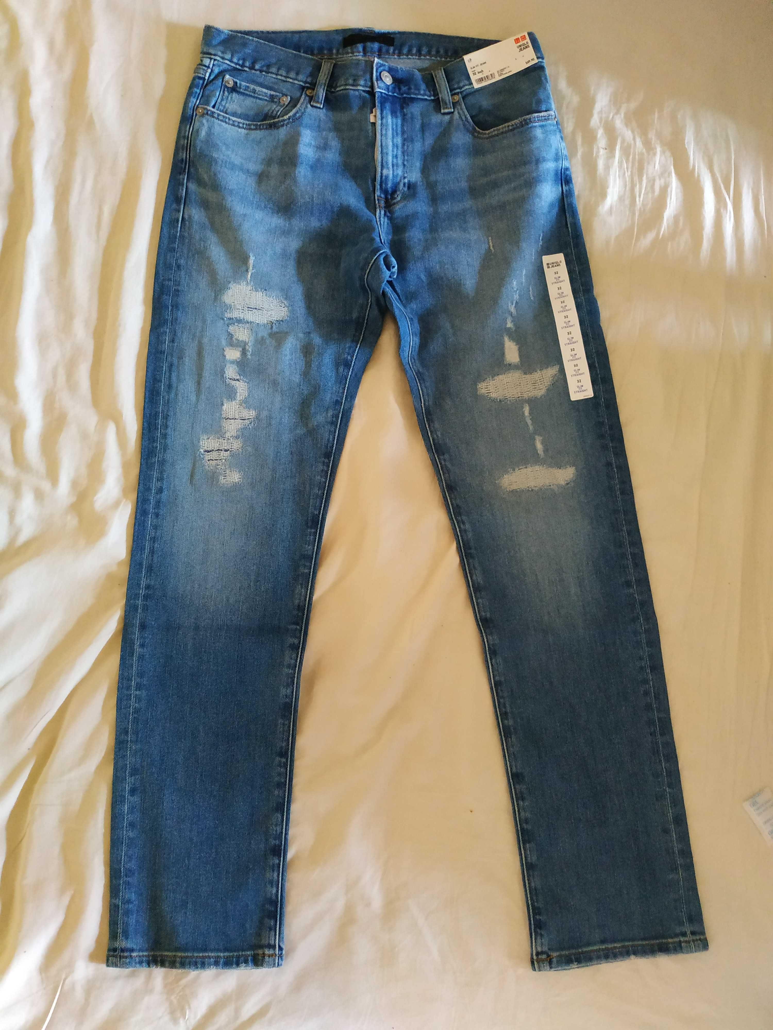Стильные качественные брендовые джинсы Uniqlo(Япония) 31-32 р.