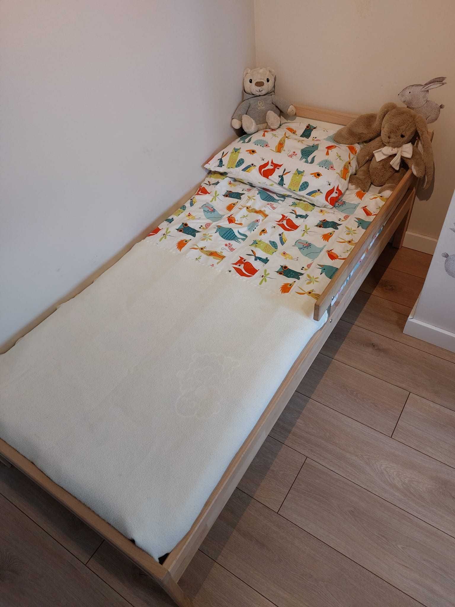 Łóżko dziecice IKEA Singlar z dnem i materacem 160x70