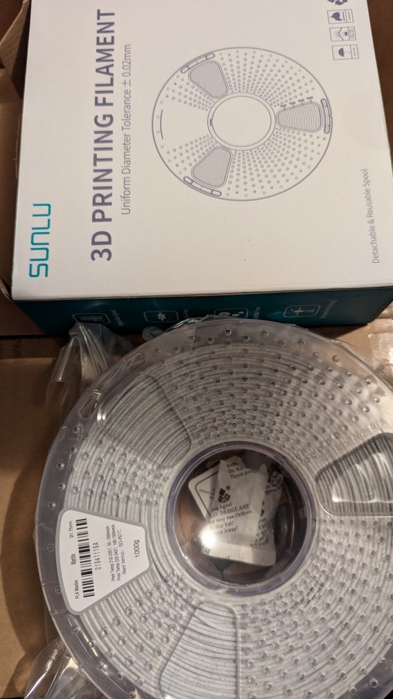 SUNLU, Kingroon, Jayo PLA;  PLA SILK 1/2/3 - Colors. PLA CF Carbon