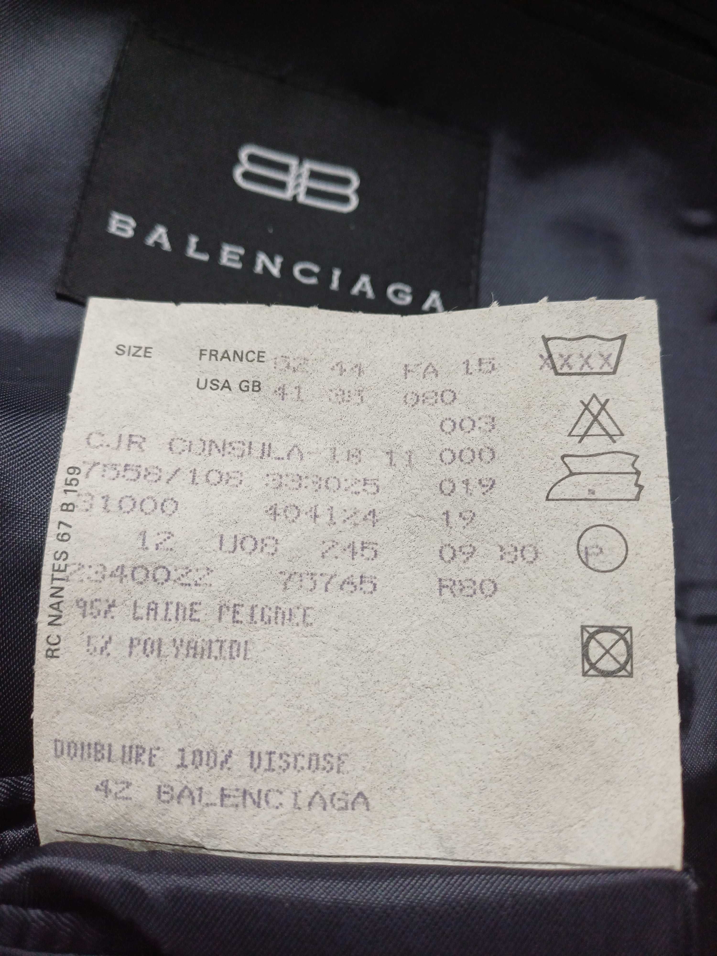 Balenciaga wełniana marynarka rozmiar L/XL