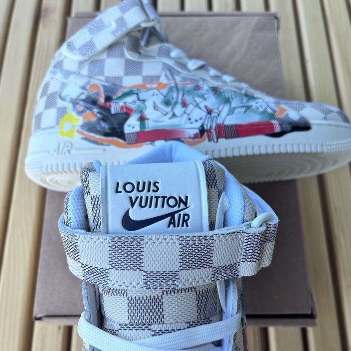 Louis Vuitton x Nike Air Force 1 High “Graffiti” by Virgil Abloh