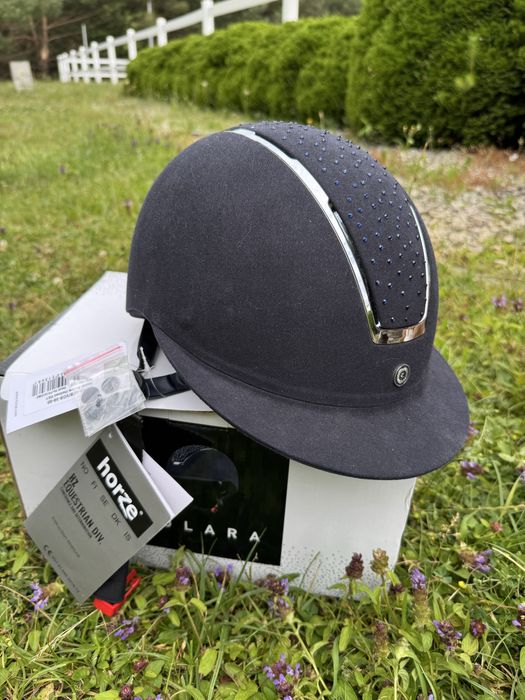 Nowy Kask jeździecki Horze dark blue jak Samshield