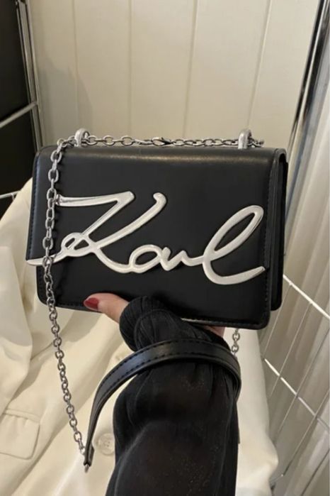 Сумочка в стилі karl lagerfeld крос боді