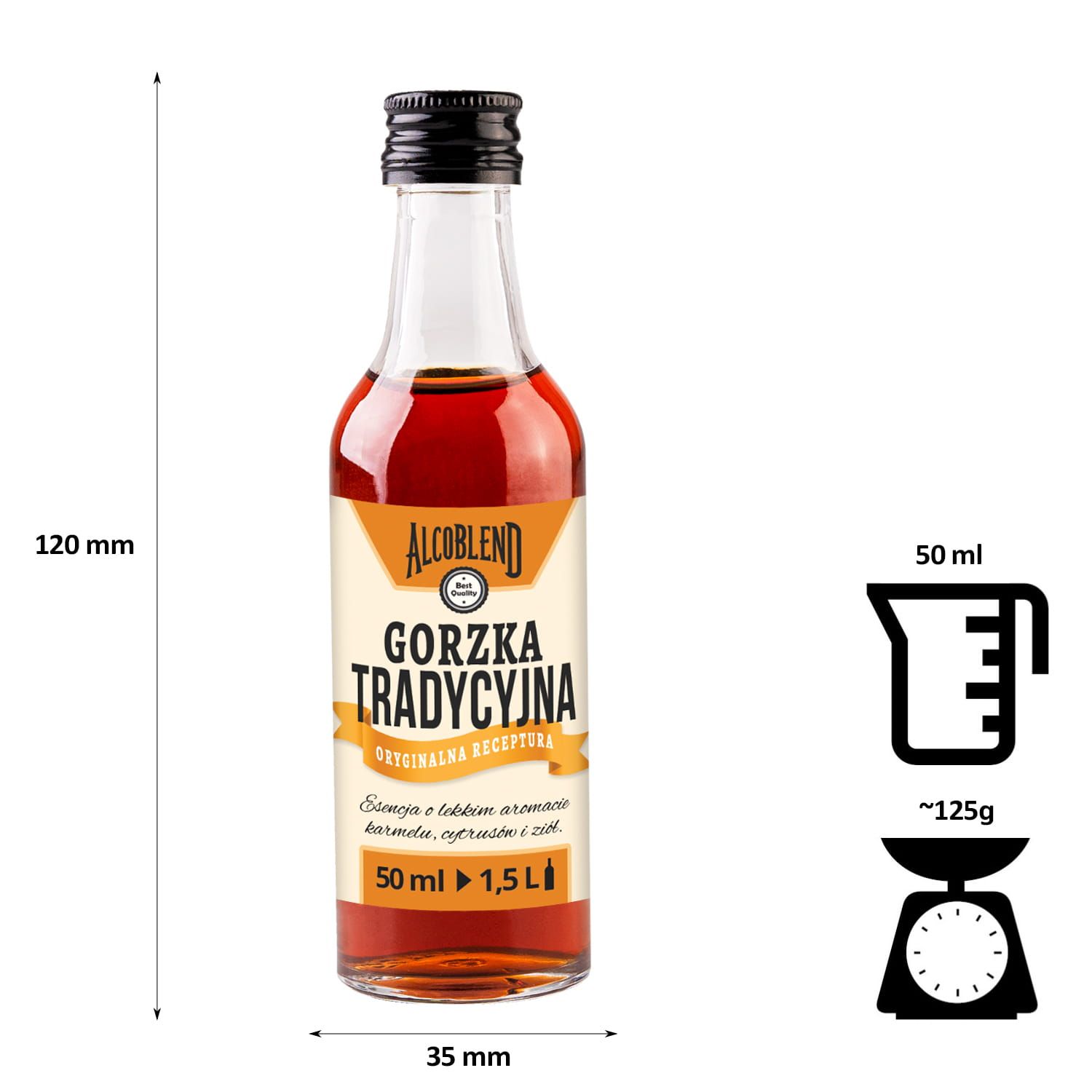 Zaprawka - esencja do alkoholu ALCOBLEND - Gorzka Tradycyjna - 50 ml
