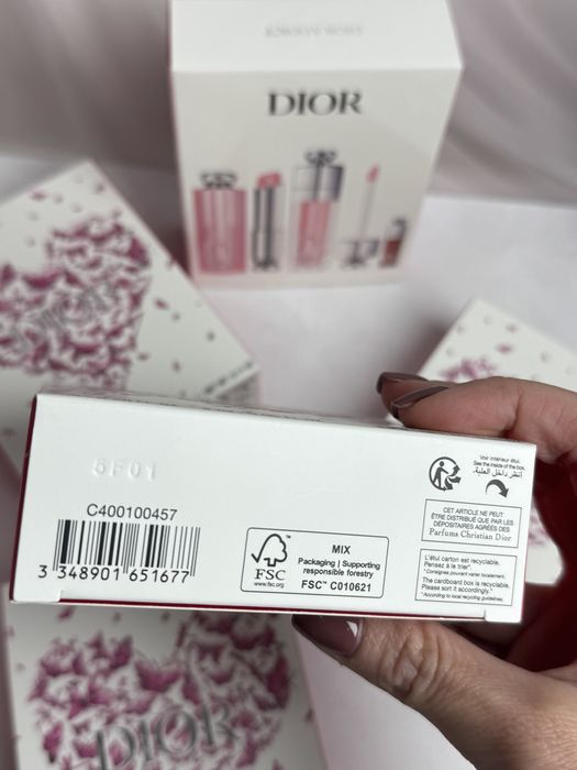 Набір Dior подарунковий блиск Dior 001 бальзам 001