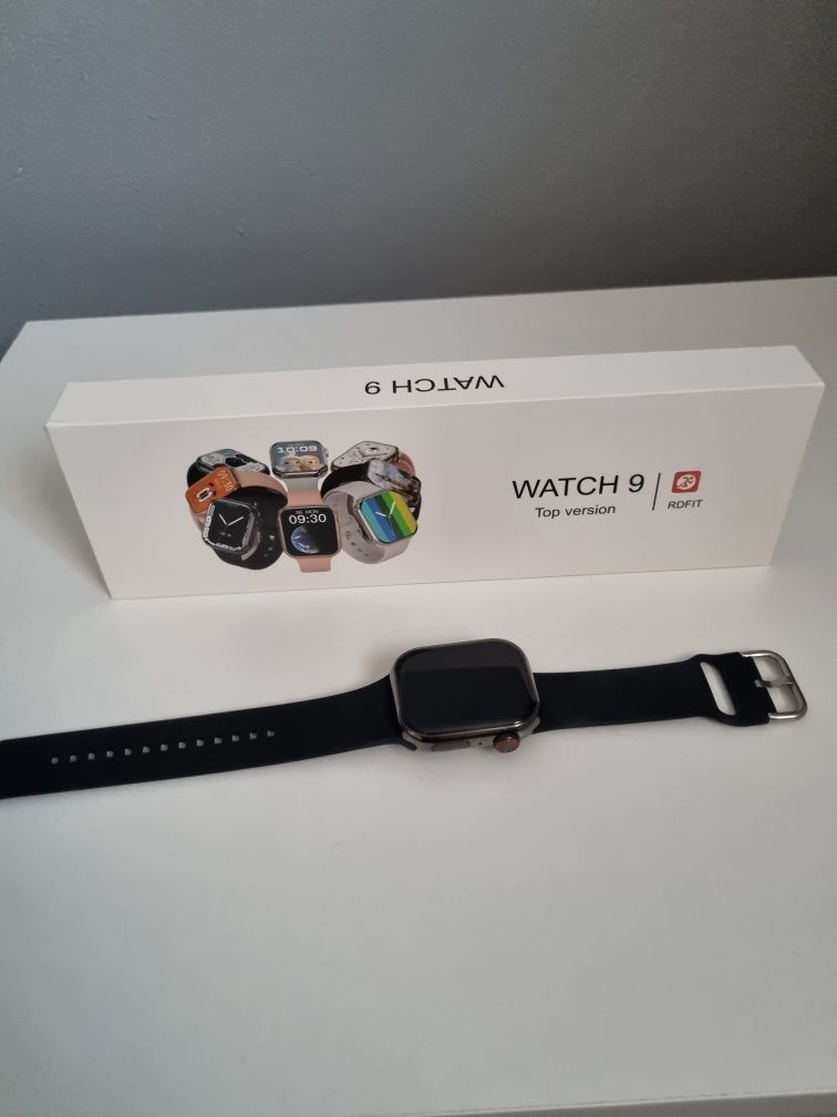 Czarny Smartwatch 9 Top Version