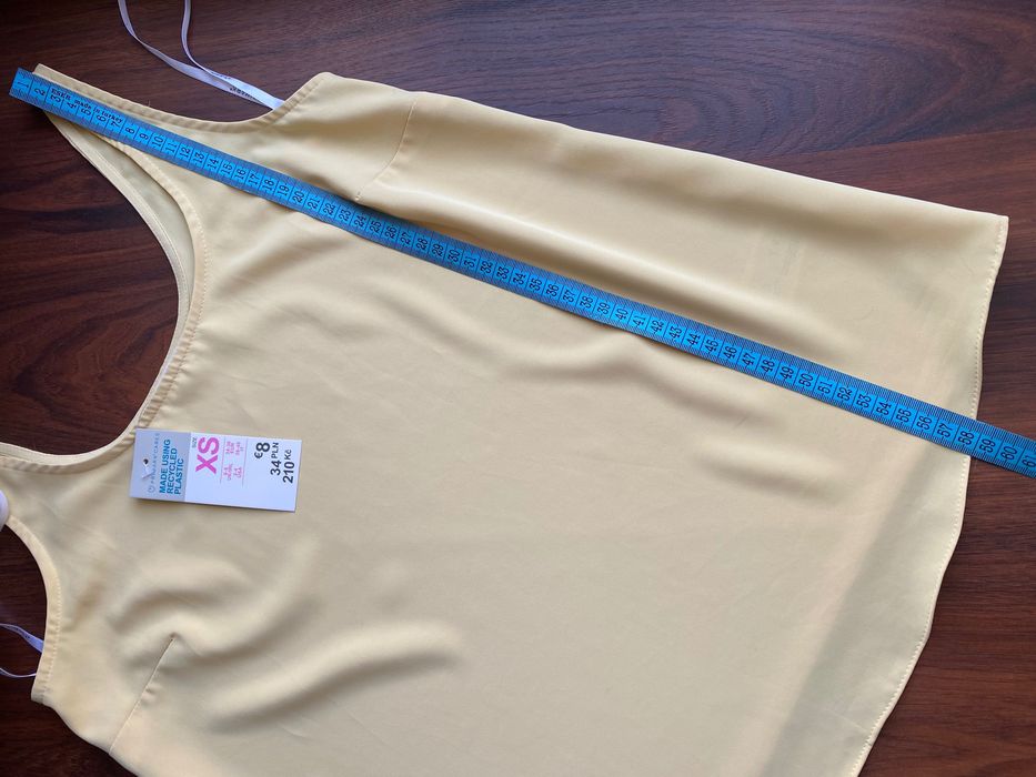 Новий топ Primark XS eu34 uk6 нарядна майка блуза кофточка літня жовта