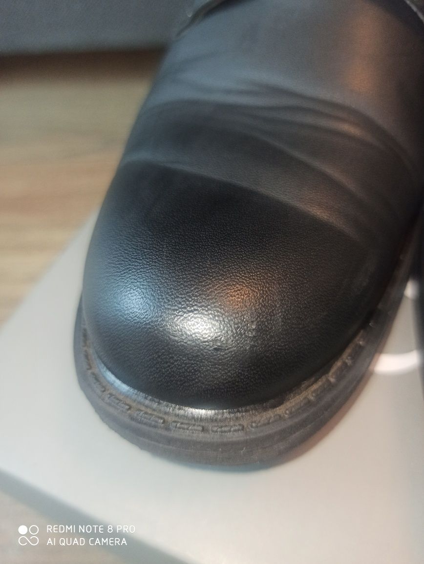 Buty czarne sznurowane OTTIMO CCC, r. 36 (jak 38 - wkładka 24.6 cm)