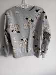 Bluza dla dziewczynki szare w pieski 122 128 hm