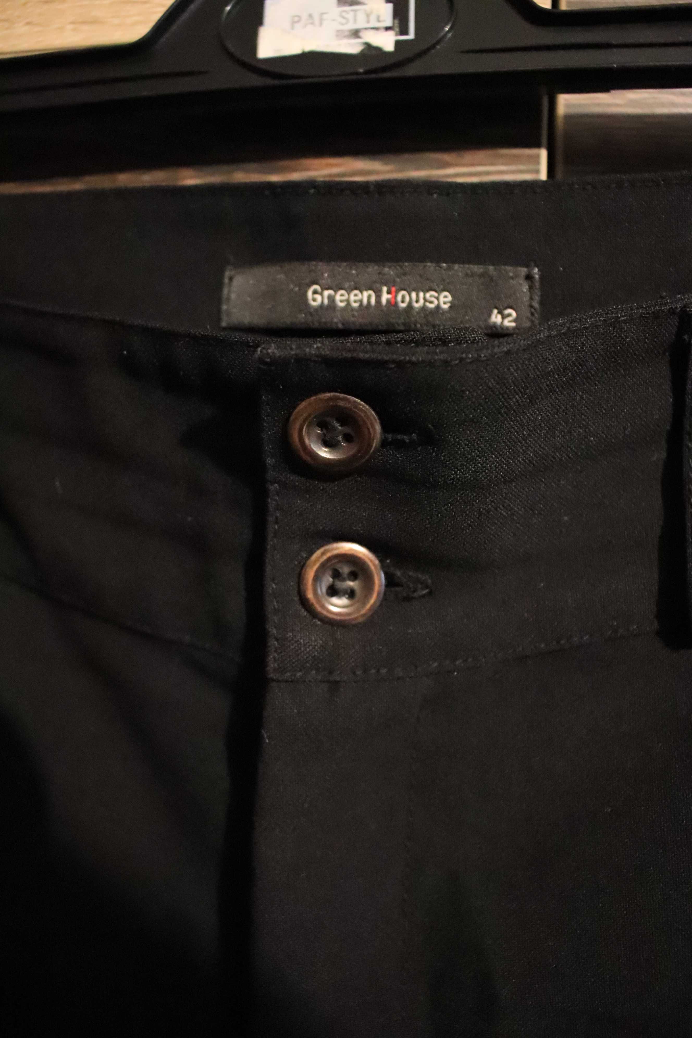 Spodnie Green House rozm. 42 czarne szerokie