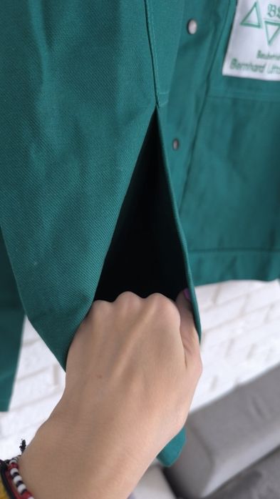 Kurtka nowa robocza męska drelichowa zielona 50 L bluza