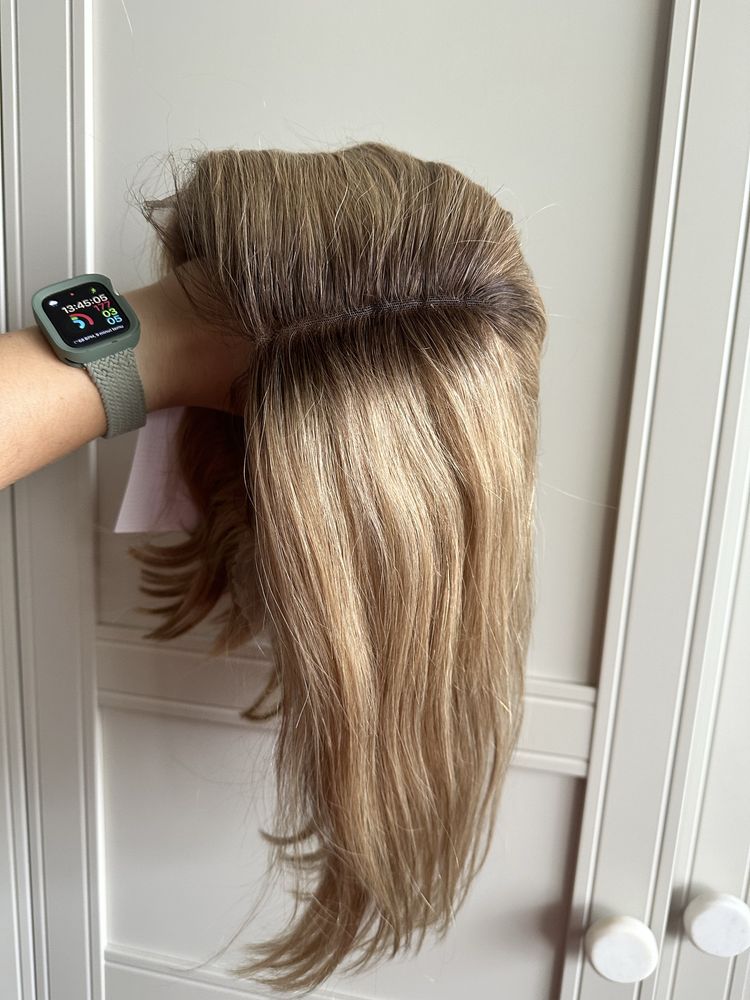 Peruka 100% wlosy naturalne ludzkie mikroskora lacefront babyhair