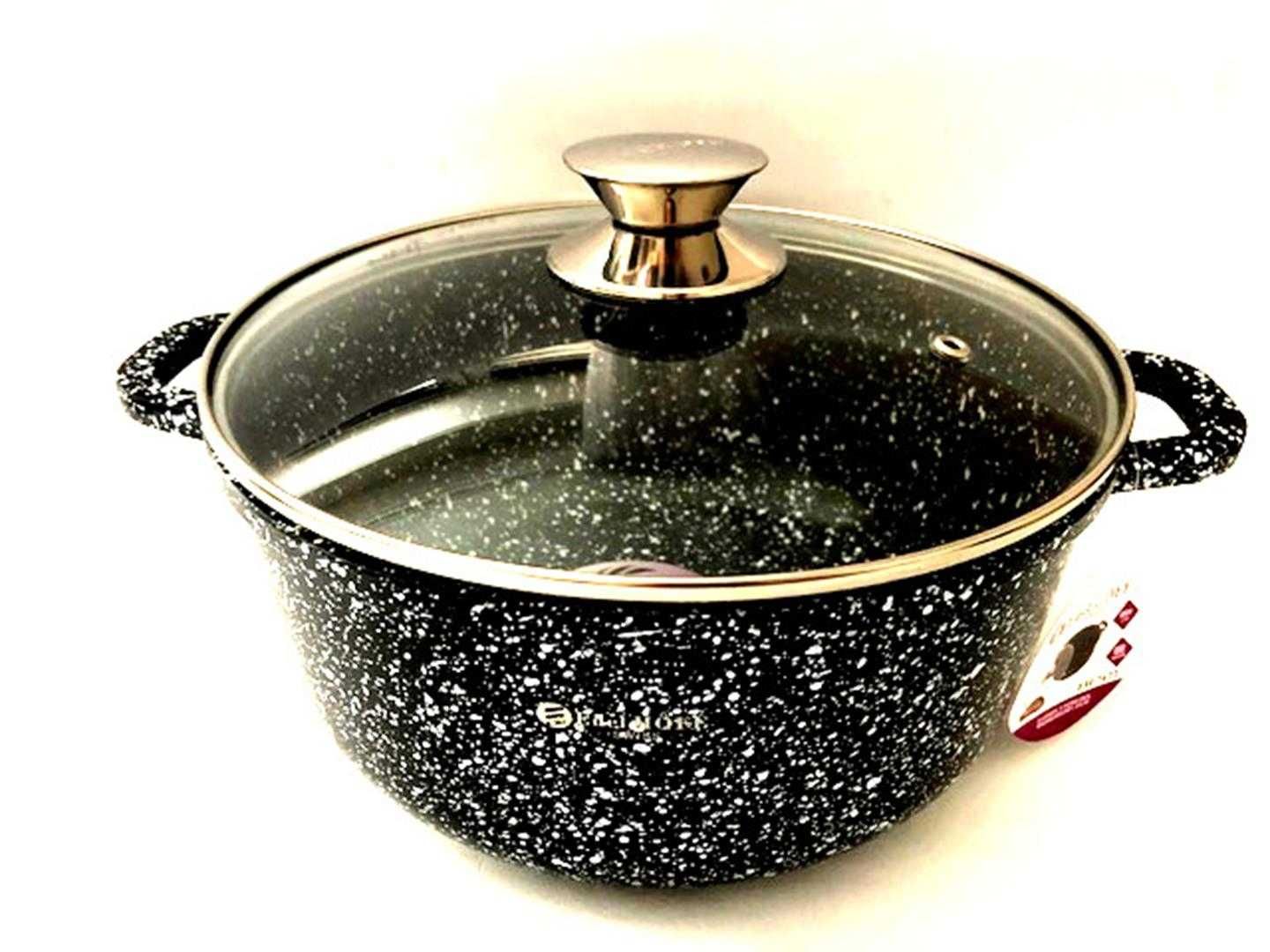EDELHOFF GARNEK Z POKRYWĄ 20 cm marmurek 7618
