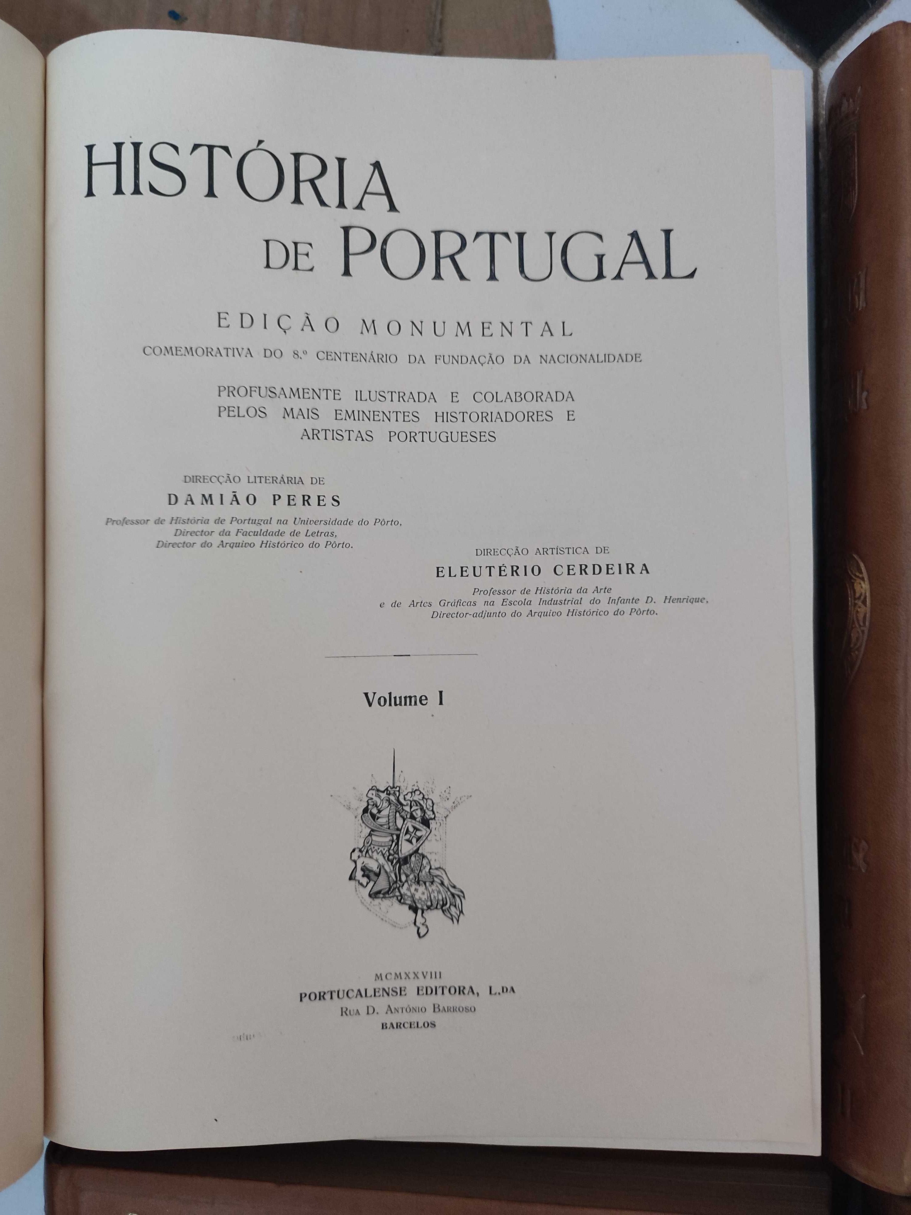 História de Portugal Edição Portucalense Editora - 8 Vol