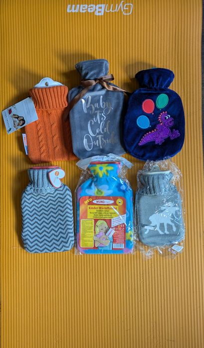 Грілка гумова в чохлі, грілка для ніг