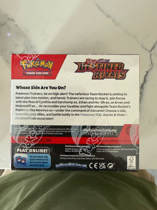 Booster box cartas Pokémon destined rivals selada