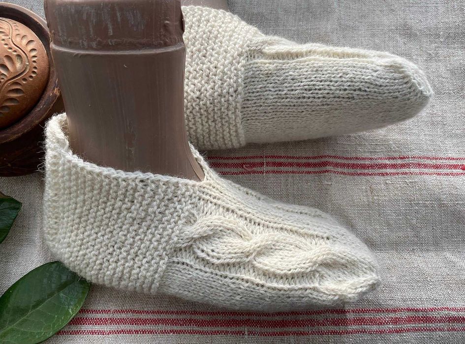 Cлідки з білої натуральної вовни, терапевтичні, 40-41.