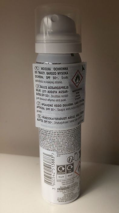 GARNIER Ambre Solaire mgiełka ochronna do twarzy SPF 50+ 75ml