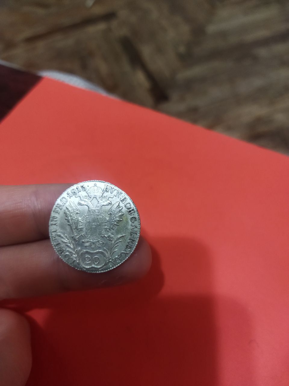 20 крейцерів В 1815 . Монетний двір Кремниця. Австрійська імперія.