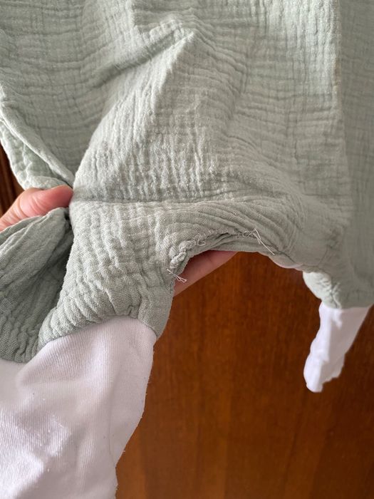 Muślinowy śpiworek z nogawkami rozmiar L