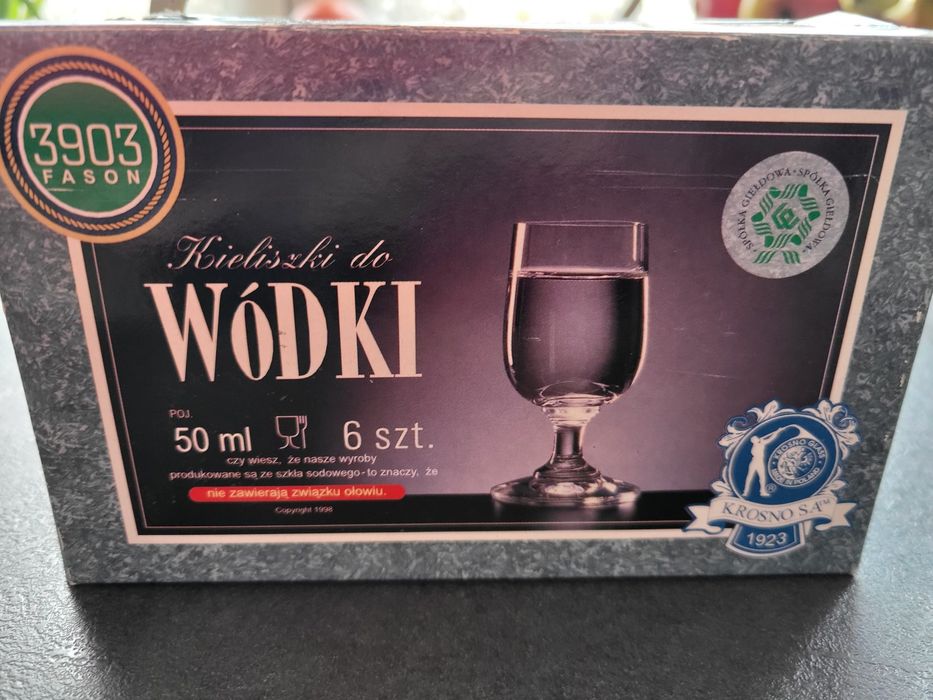 Kieliszki do wódki 6szt