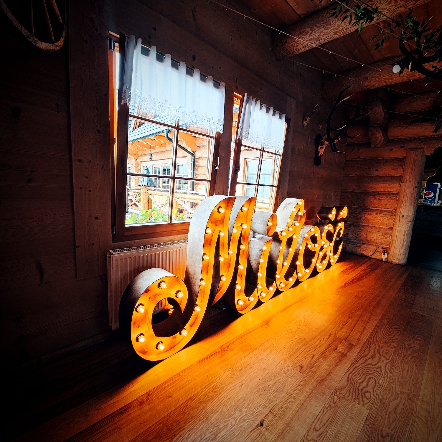 Napis Love & Miłość Boho Rustykalny - Podhale Zakopane Nowy Targ