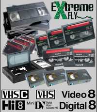 Digitalização de Cassetes VHS-C, VHS, Video8, HI8, MiniDV, DIGITAL8