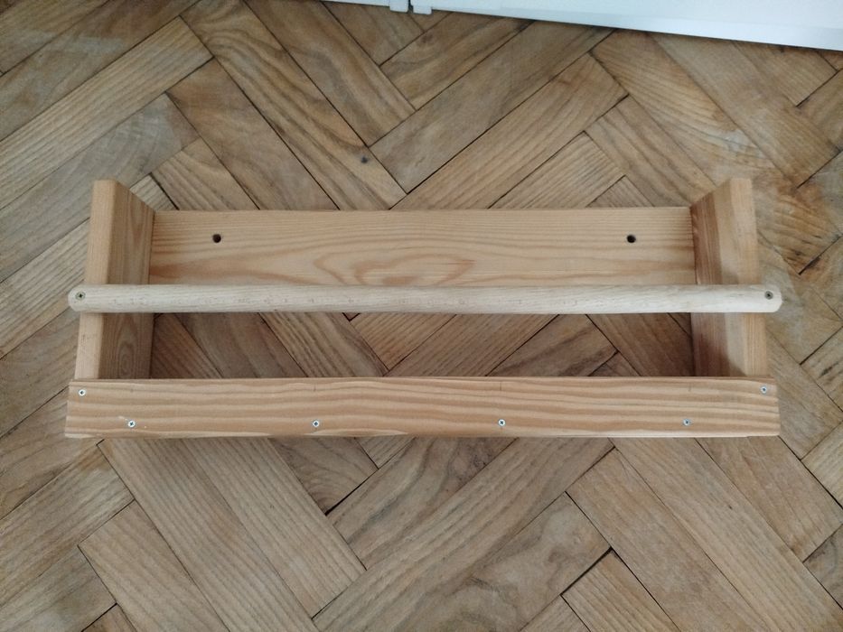 Półka wisząca drewniana